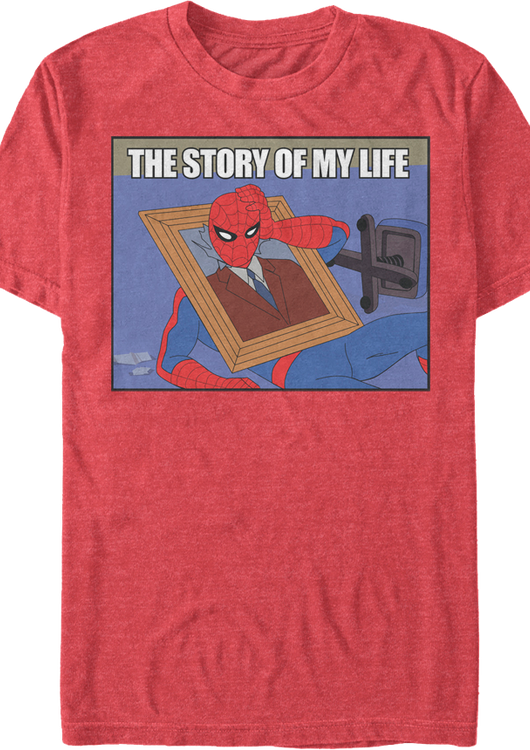 The Story Of My Life Spider-Man T-Shirt - main product image
