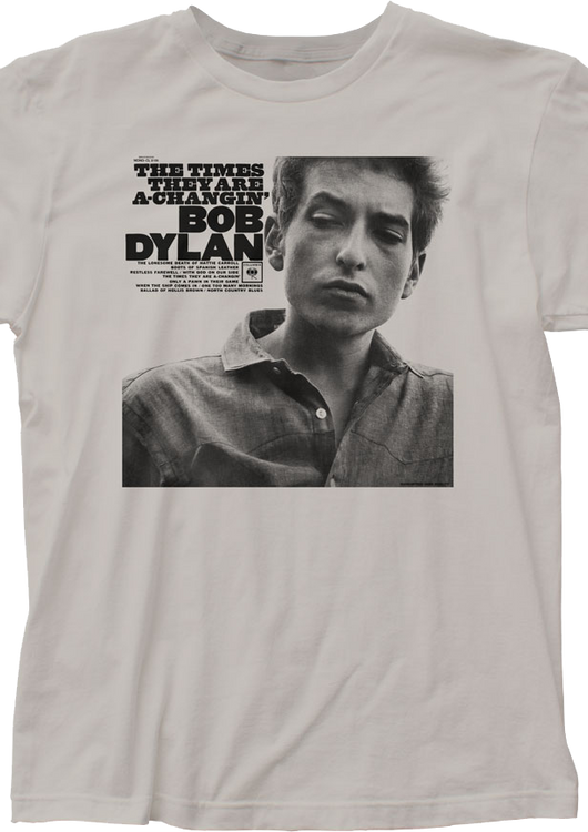 The Times They Are A-Changin' Bob Dylan T-Shirt - main product image