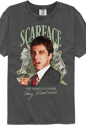 The World Is Yours Scarface Comfort Colors Brand T-Shirt