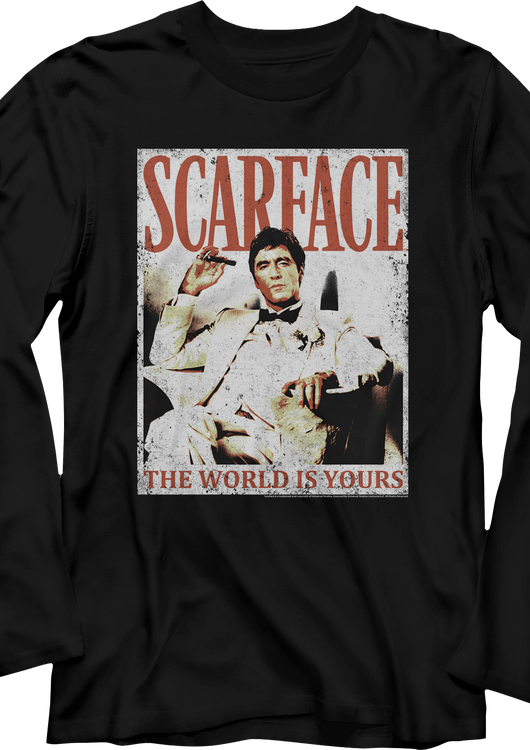 The World Is Yours Scarface Long Sleeve Shirt - main product image