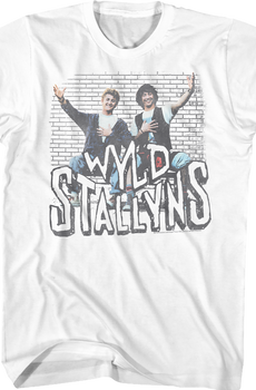 Wyld Stallyns Brick Wall Bill and Ted's Excellent Adventure T-Shirt