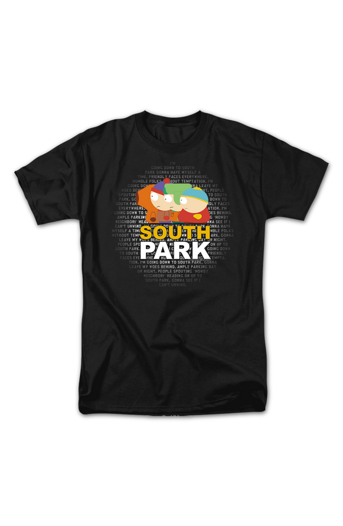 theme-song-lyrics-south-park-t-shirt