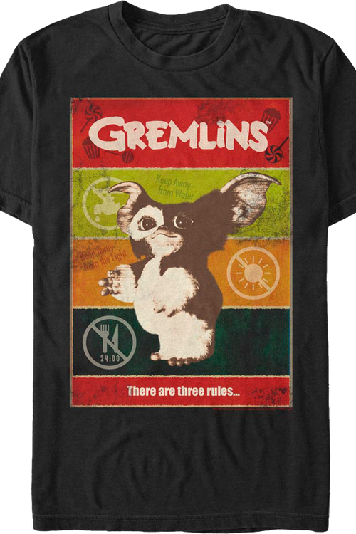 There Are Three Rules Gremlins T-Shirtmain product image
