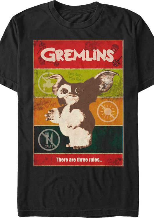 There Are Three Rules Gremlins T-Shirt - main product image