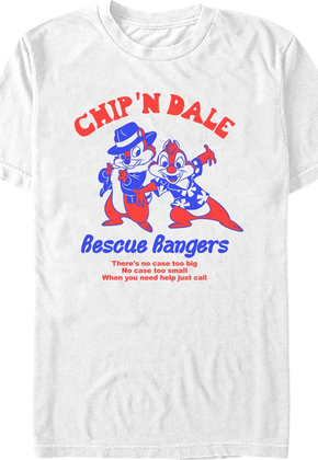 There's No Case Too Big Chip 'n Dale Rescue Rangers T-Shirt