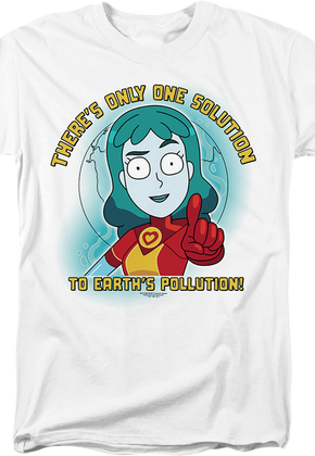 There's Only One Solution To Earth's Pollution Rick And Morty T-Shirt