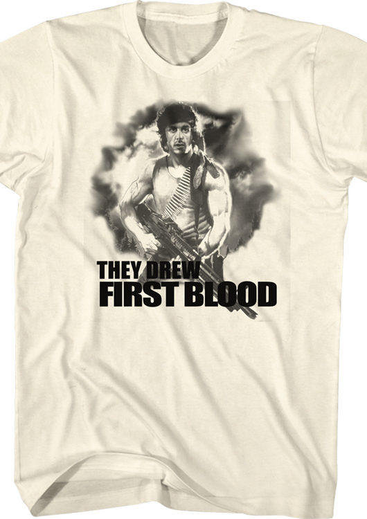 They Drew First Blood Rambo T-Shirt - main product image