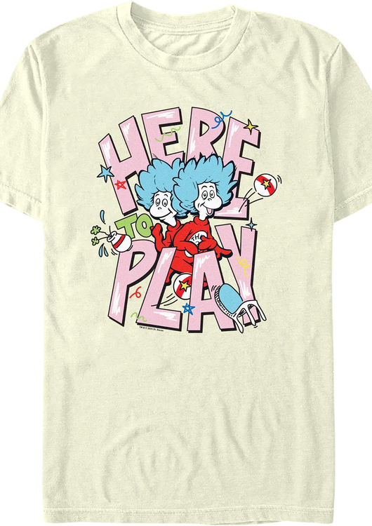 Thing 1 & Thing 2 Here to Play Dr. Seuss T-Shirt - main product image