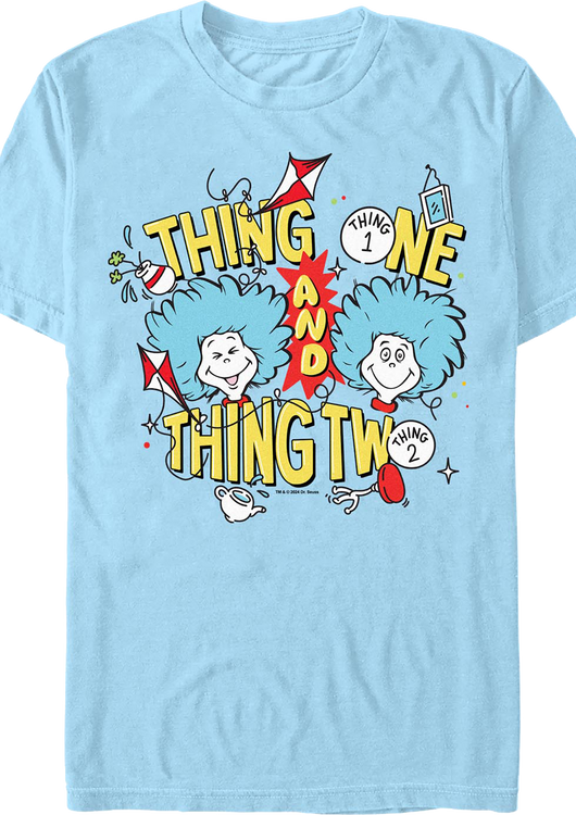 Thing One And Thing Two Dr. Seuss T-Shirt - main product image
