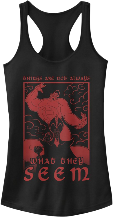 Ladies Things Are Not What They Seem Aladdin Racerback Tank Top - main product image
