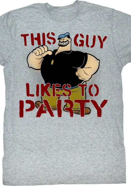 This Guy Likes To Party Popeye T-Shirt - main product image