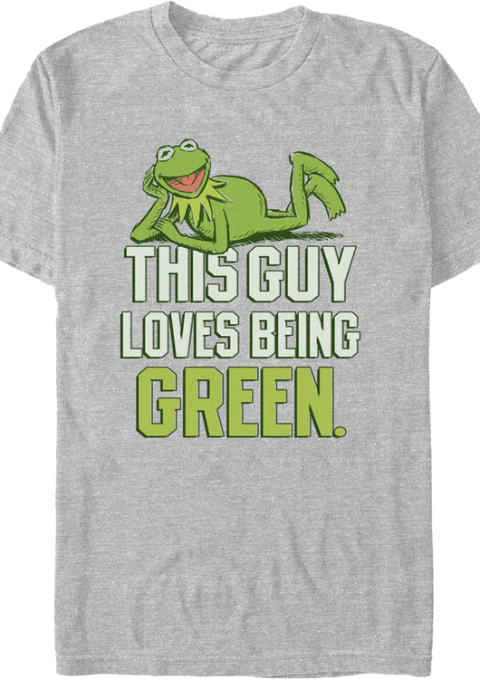 This Guy Loves Being Green Muppets T-Shirt - main product image