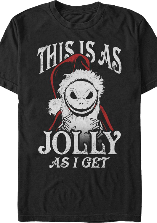 This Is As Jolly As I Get Nightmare Before Christmas T-Shirt - main product image