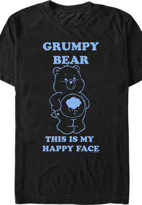 This Is My Happy Face Care Bears T-Shirt