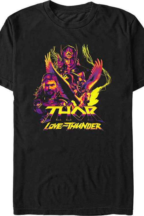 Thor Love And Thunder Collage Marvel Comics T-Shirtmain product image