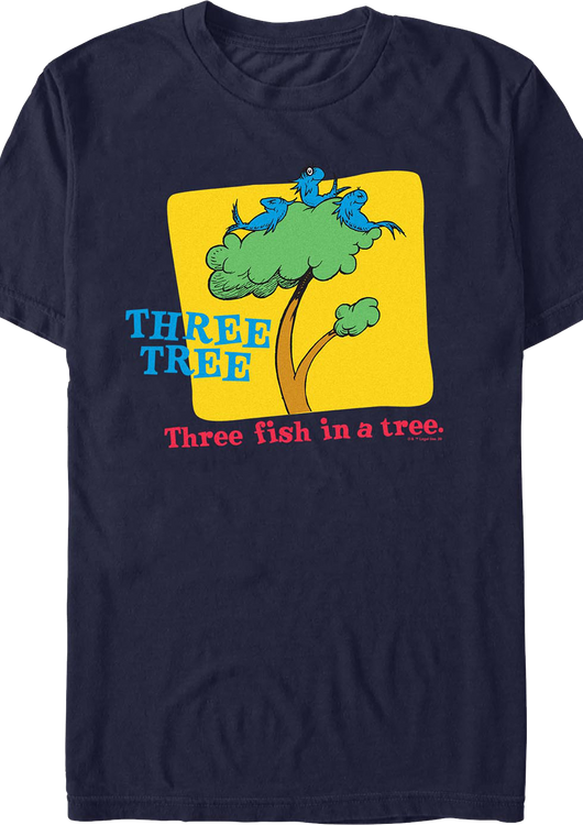 Three Fish In A Tree Dr. Seuss T-Shirt - main product image