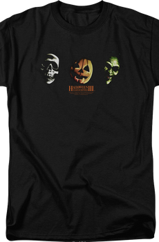 Three Masks Halloween III Season of the Witch T-Shirt
