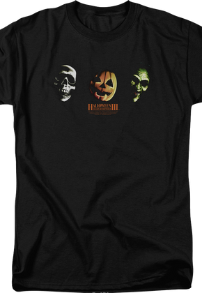 Three Masks Halloween III Season of the Witch T-Shirt