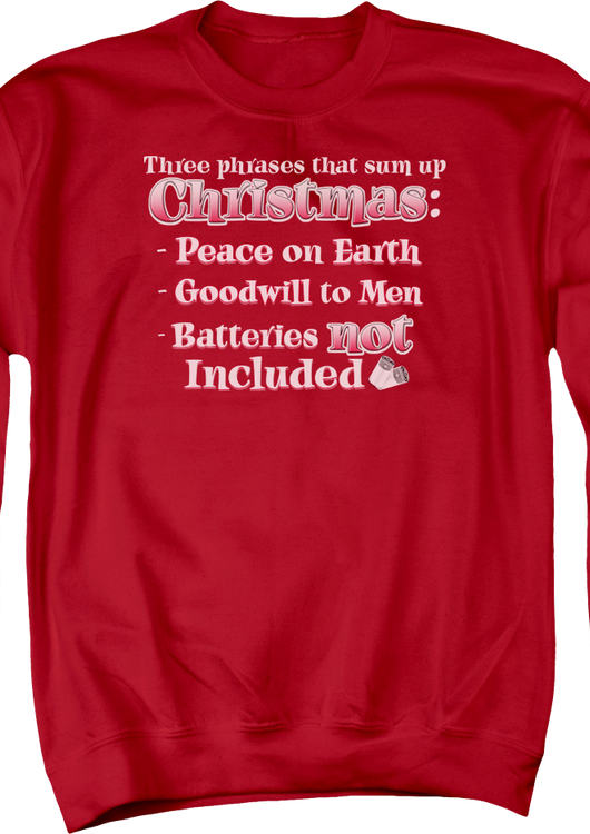 Three Phrases That Sum Up Christmas Sweatshirt - main product image