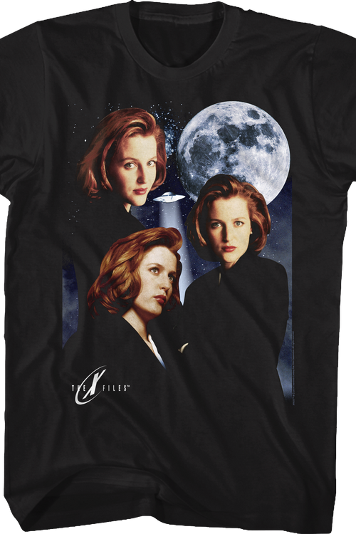 Three Scully Moon X-Files T-Shirtmain product image