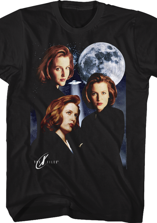 Three Scully Moon X-Files T-Shirt - main product image