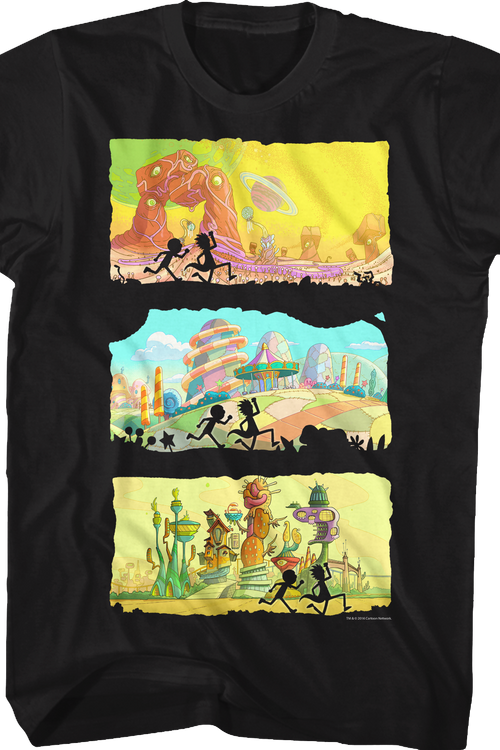 Three Worlds Rick and Morty T-Shirtmain product image