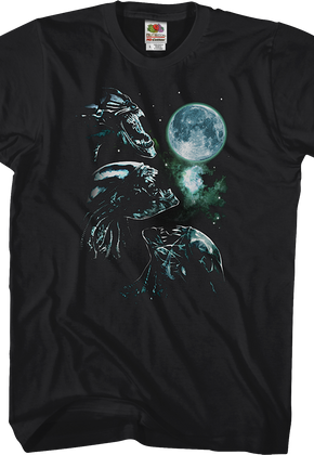 Three Xenomorph Moon Alien T-Shirt