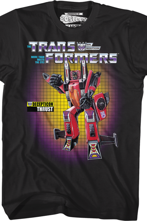 Thrust Box Art Transformers T-Shirt - main product image