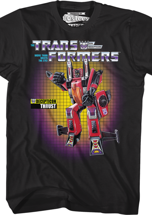Thrust Box Art Transformers T-Shirt - main product image