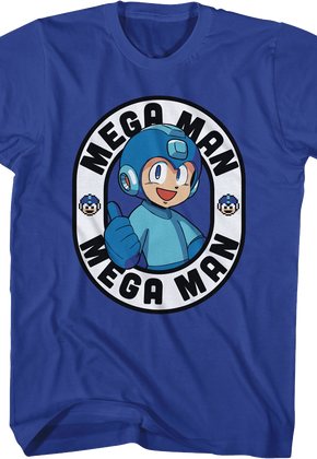 Thumbs Up Oval Mega Man T-Shirt