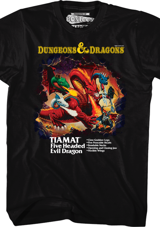 Tiamat Box Art Dungeons & Dragons T-Shirt - main product image