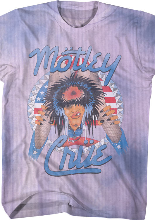 Tie Dye Allister Fiend Motley Crue T-Shirt - main product image
