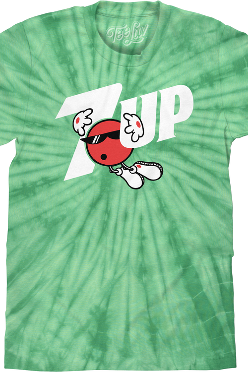 Tie Dye Cool Spot 7 Up T-Shirt - main product image