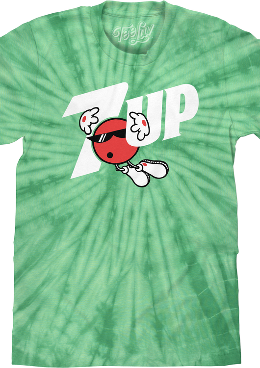 Tie Dye Cool Spot 7 Up T-Shirt - main product image