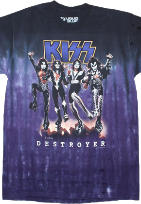 Tie Dye Destroyer KISS T-Shirt