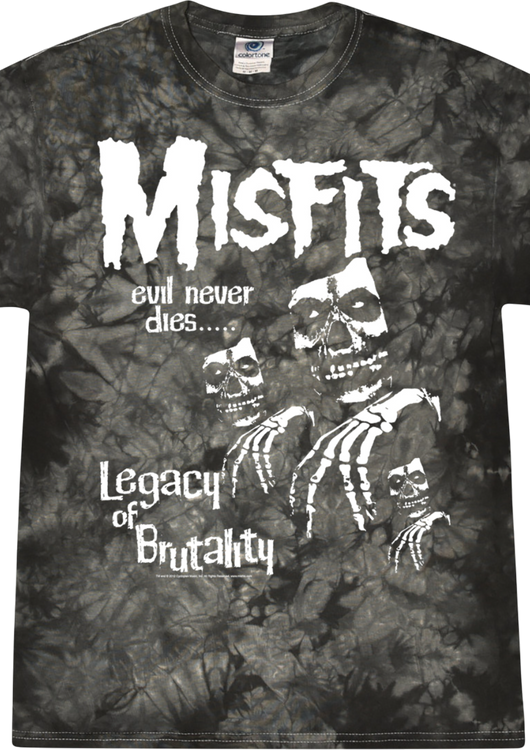 Tie Dye Legacy Of Brutality Misfits T-Shirt - main product image
