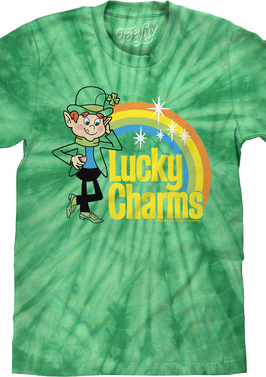 Tie Dye Leprechaun Lucky Charms T-Shirt - main product image