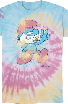 Tie Dye Papa Smurf T-Shirt
