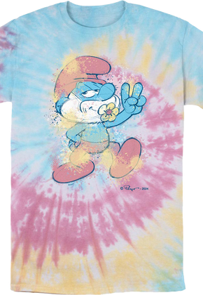 Tie Dye Papa Smurf T-Shirt
