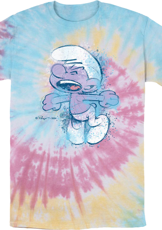 Tie Dye Purple Smurf T-Shirt - main product image