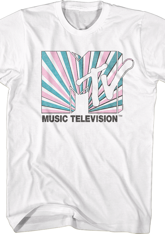 Tie Dye Stripes Logo MTV Shirt - main product image