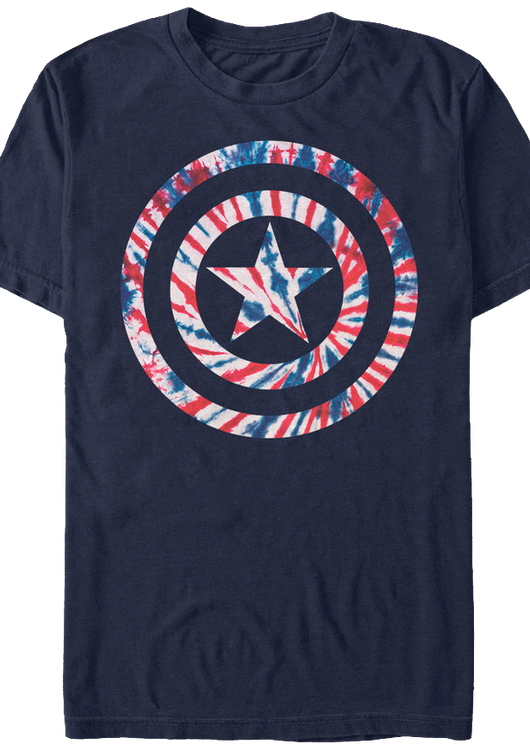 Tie Dyed Captain America T-Shirt - main product image