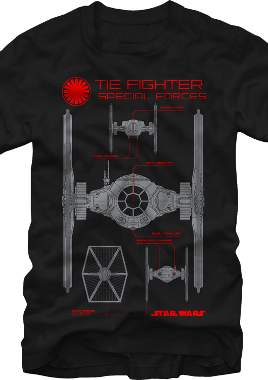 TIE Fighter Special Forces Star Wars T-Shirt - main product image