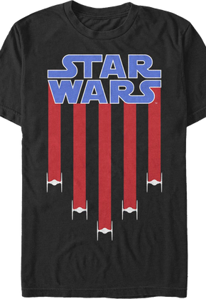 TIE Fighter Stripes Star Wars T-Shirt