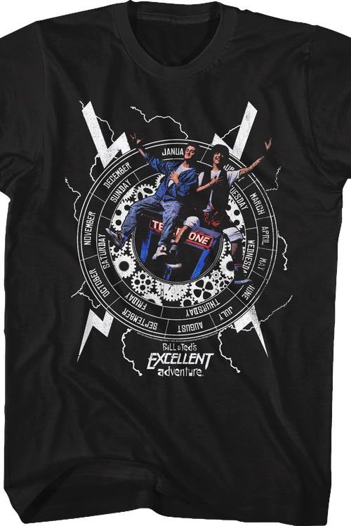 Time Machine Bill and Ted's Excellent Adventure T-Shirtmain product image