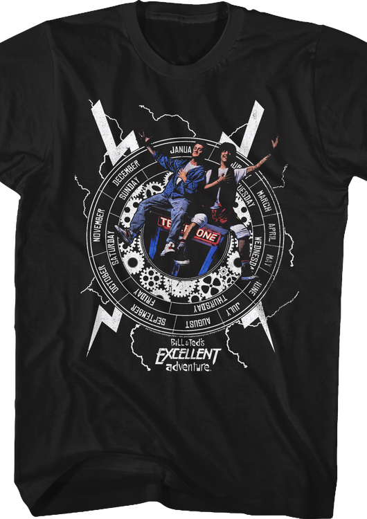 Time Machine Bill and Ted's Excellent Adventure T-Shirt - main product image