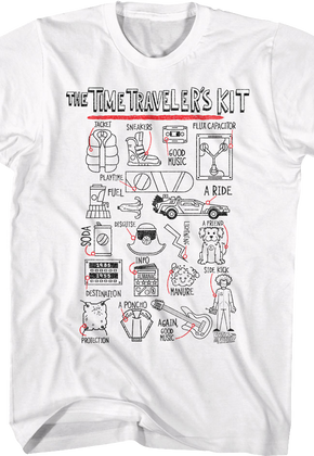 Time Traveler's Kit Back To The Future T-Shirt