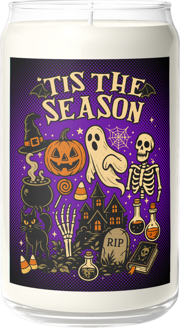 'Tis The Season Halloween Spiced Pumpkin Scented Candle - main product image