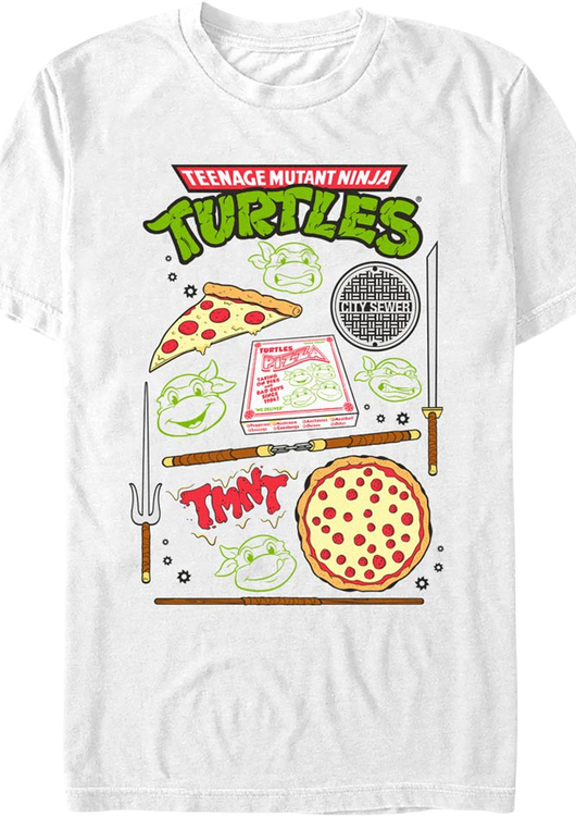 TMNT Icons Teenage Mutant Ninja Turtles T-Shirt - main product image