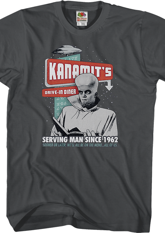 To Serve Man Twilight Zone T-Shirt - main product image